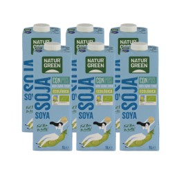 Bebida de soja con sirope...