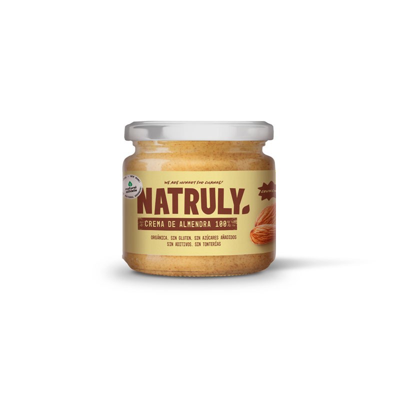 Natruly - Crema de Cacahuete 100%, BIO, 200g